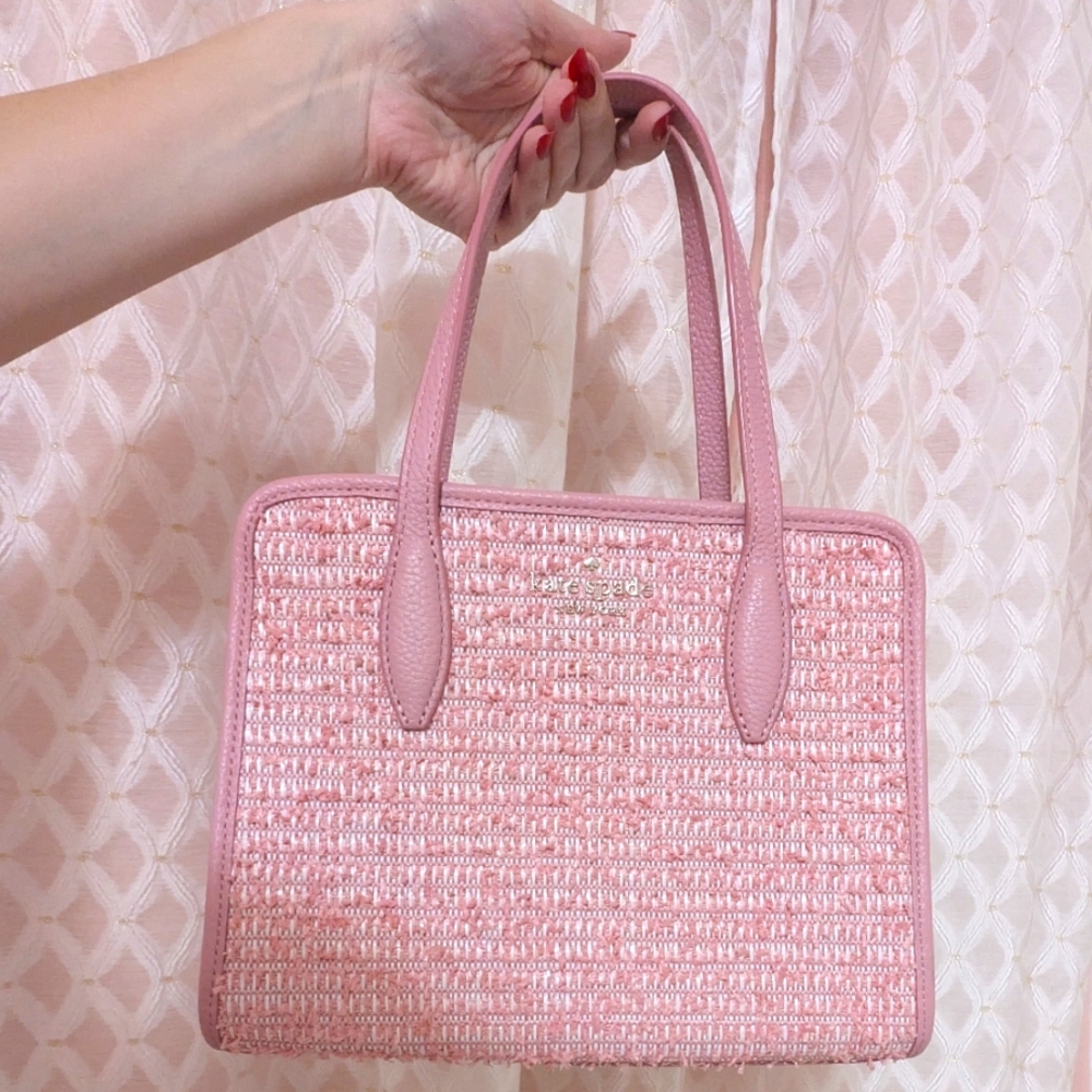 Kate Spade pink tweed bag